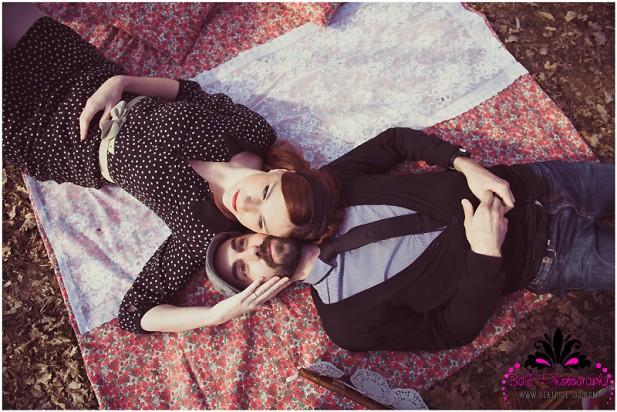 ©Béatrice de Guigné / séance engagement pique nique rétro