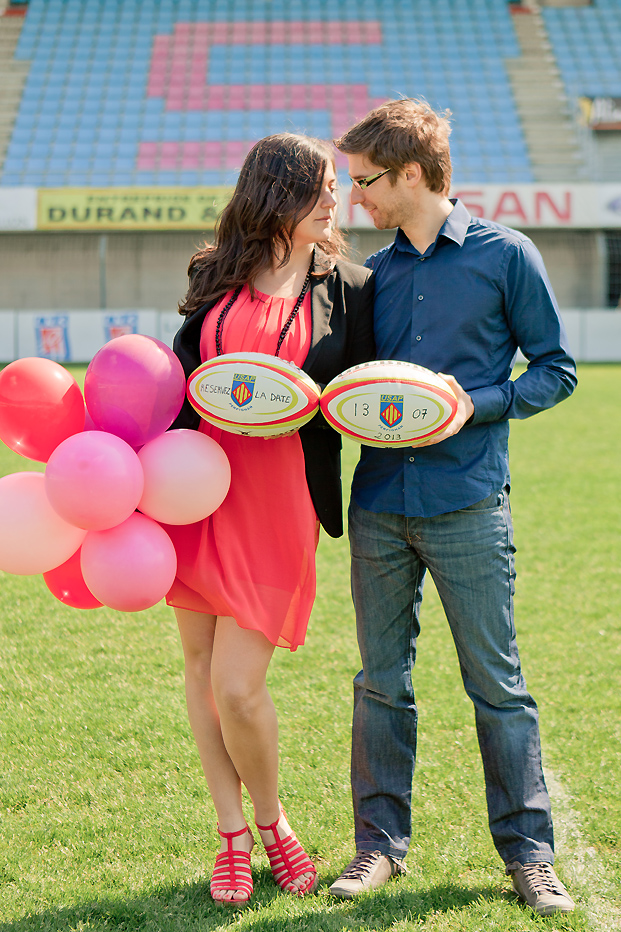 ©Elena Fleutiaux / Séance engagement au stade de rugby de Perpignan