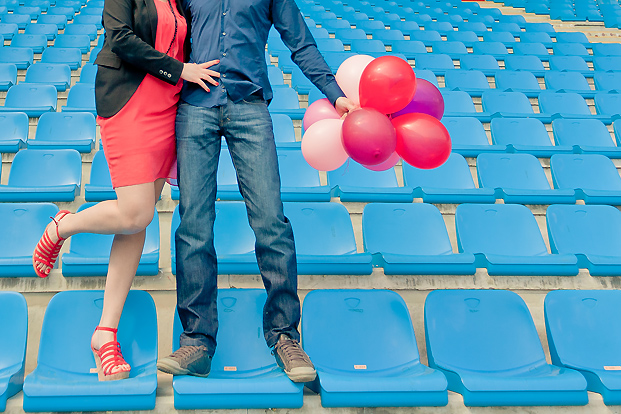 ©Elena Fleutiaux / Séance engagement au stade de rugby de Perpignan