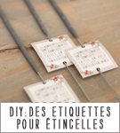 Do-It-Yourself-La mariee aux pieds nus-etiquette batons etincelles