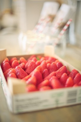 blog-mariage-la-mariee-aux-pieds-nus-recette-charlotte-fraises-rhubarbe-estragon-chloe-cuisine-en-vert-lovely-pics ©Lovely Pics / pique nique en vichy rouge