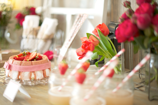 blog-mariage-la-mariee-ax-pieds-nus-photographe-lovely-pics-charlotte-fraises-rhubarbe ©Lovely Pics / pique nique en vichy rouge