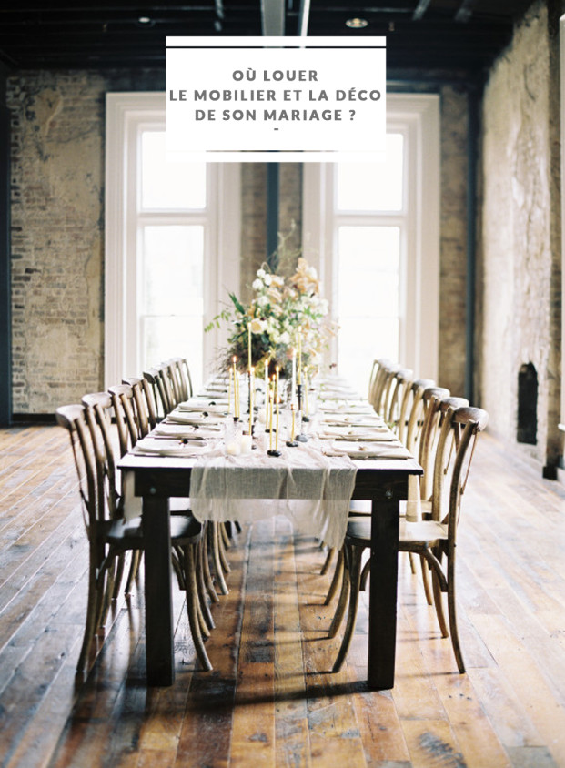 Jessica Lorren - Ou louer le mobilier et la decoration de son mariage - La mariée aux pieds nus
