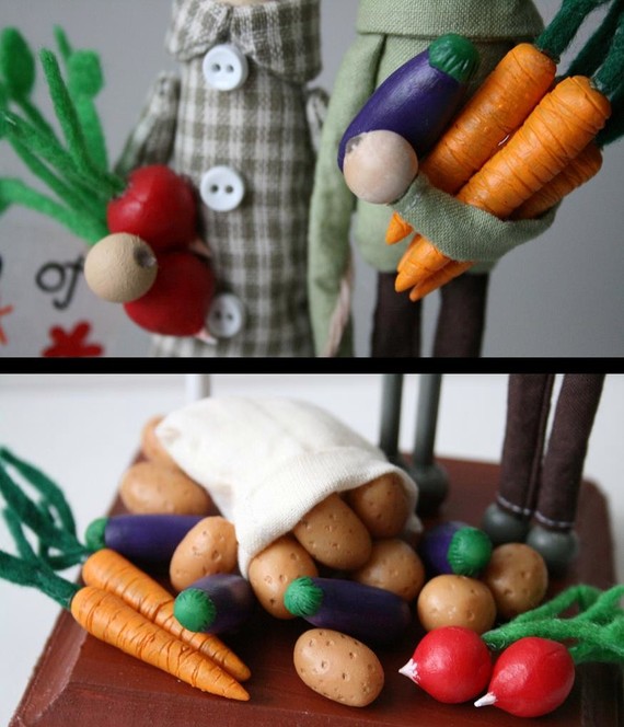 caketopper La mariee aux pieds nus