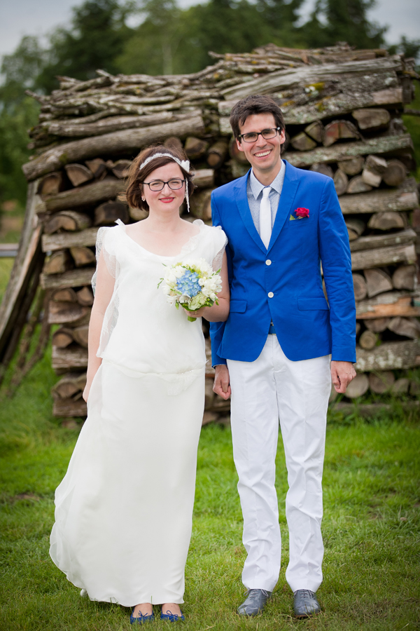 ©Claudine Grin - Un mariage en bleu - La mariee aux pieds nus