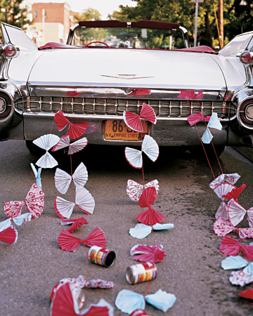 DIY: Des idées pour la voiture des mariés