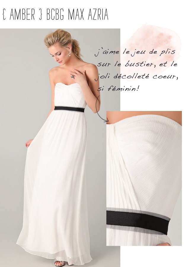 Robe bcbg max azria blanche hotsell