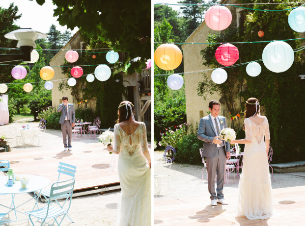 ©Pierre Atelier - Un mariage guinguette et colore - La mariee aux pieds nus