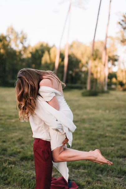 Un mariage simple et décontracté dans les Landes - Photographe : Chloé Lapeyssonnie - Blog mariage : La mariée aux pieds nus