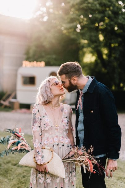 Un mariage rock et décontracté en Dordogne - Photographe : Chloé Lapeyssonnie - Blog mariage : La mariée aux pieds nus