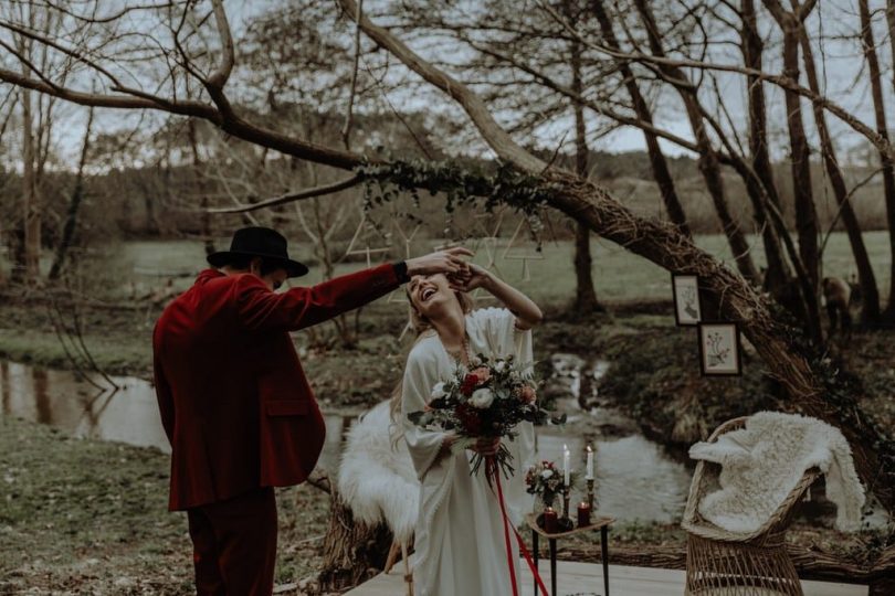 Un mariage en Hiver - Shooting d'inspiration - Photos : Marine Marques - Blog mariage : La mariée aux pieds nus