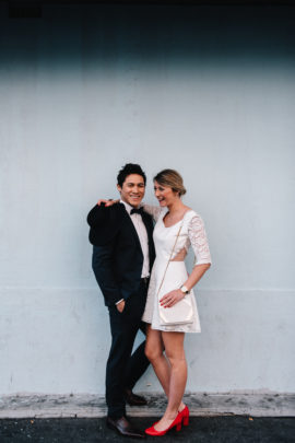 Robe mariée civile par Mademoiselle de Guise - A découvrir sur le blog mariage www.lamarieeauxpiedsnus.com - Photos : Chloé Lapeyssonnie