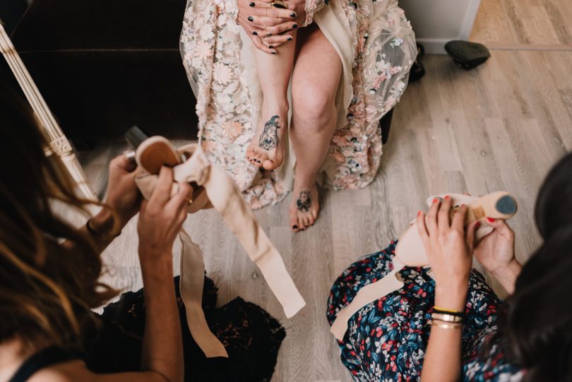 Un mariage rock et décontracté en Dordogne - Photographe : Chloé Lapeyssonnie - Blog mariage : La mariée aux pieds nus