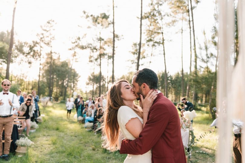 Un mariage simple et décontracté dans les Landes - Photographe : Chloé Lapeyssonnie - Blog mariage : La mariée aux pieds nus