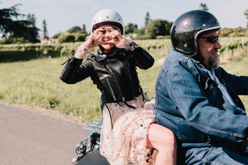 Un mariage rock et décontracté en Dordogne - Photographe : Chloé Lapeyssonnie - Blog mariage : La mariée aux pieds nus