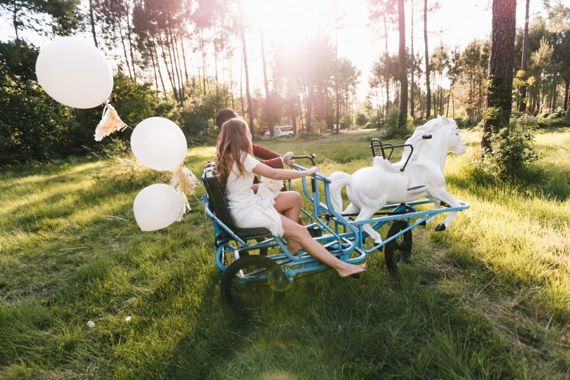 Un mariage simple et décontracté dans les Landes - Photographe : Chloé Lapeyssonnie - Blog mariage : La mariée aux pieds nus