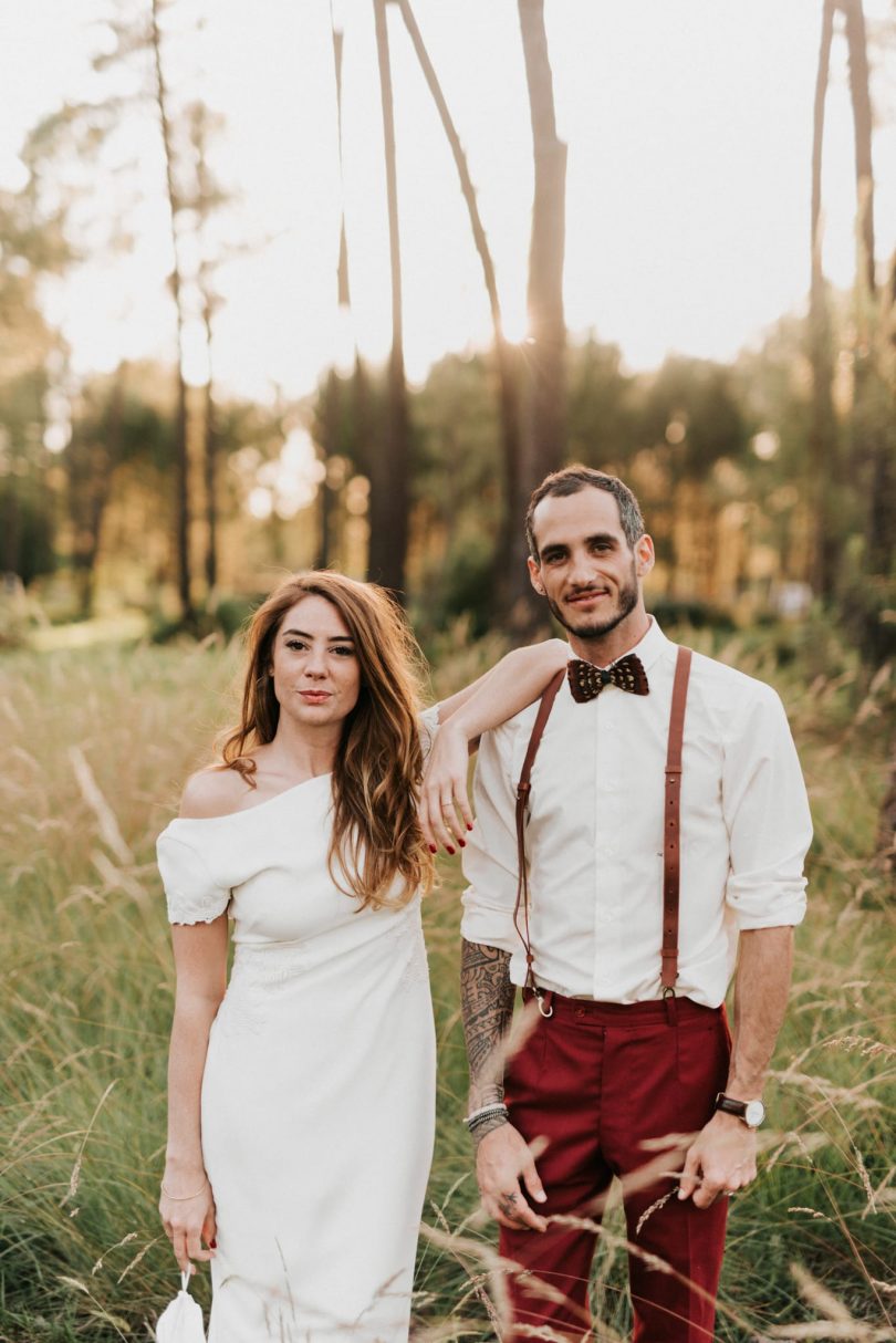 Un mariage simple et décontracté dans les Landes - Photographe : Chloé Lapeyssonnie - Blog mariage : La mariée aux pieds nus