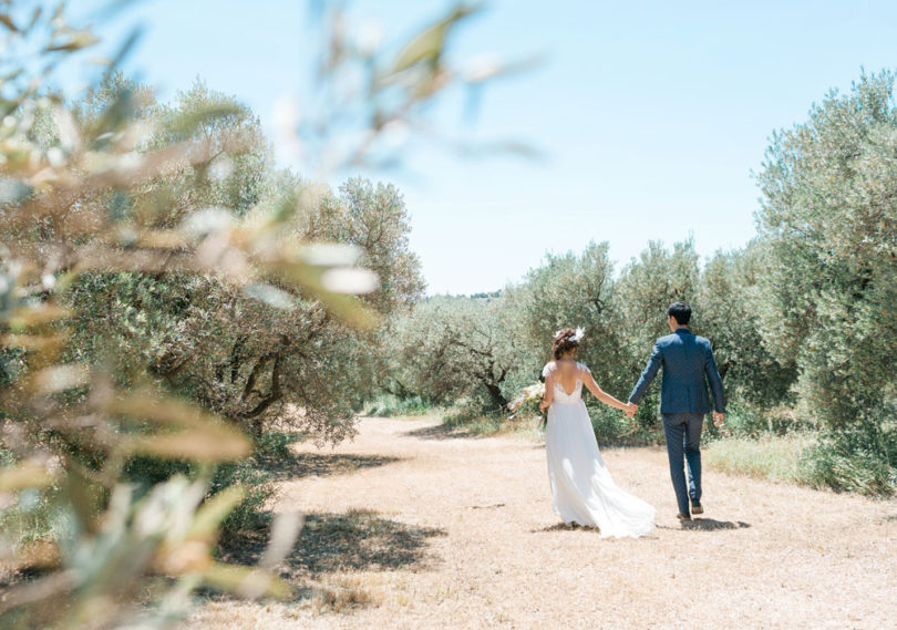 Un mariage aux Baux de Provence - Domaine de Villary - sur La mariée aux pieds nus - Photos : Blanccoco Photographe