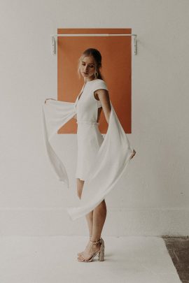 Camille Marguet - Robes de mariée - Collection mariage civil 2020 - Photos : Baptiste Hauville - Blog mariage : La mariée aux pieds nus