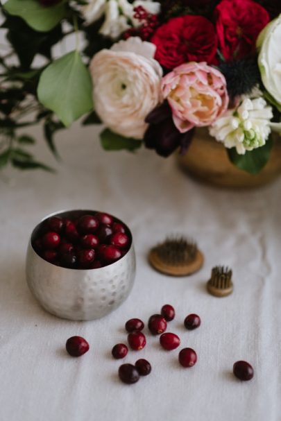 Chloe Lapeyssonnie - DiY - Un centre de table carmin esprit jardin - La mariee aux pieds nus