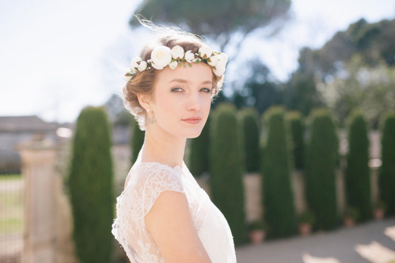 Alex Tome - La mariee aux pieds nus - English Garden - Accessoires de mariée - Couronne de mariée à fleurs - Naomi