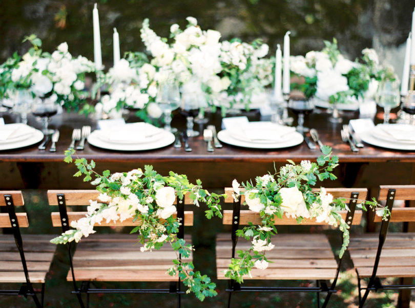 Réussir le plan de table de son mariage - La mariée aux pieds nus - Photo : Brancoprata