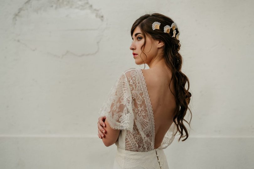 La Chambre Blanche x Mathilde Marie - Accessoires de mariée - Photos : Alejandra Loaiza - Blog mariage : La mariée aux pieds nus