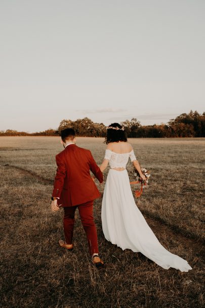 Un mariage terracotta en Bourgogne - Photos : The Quirky - Blog mariage : La mariée aux pieds nus.