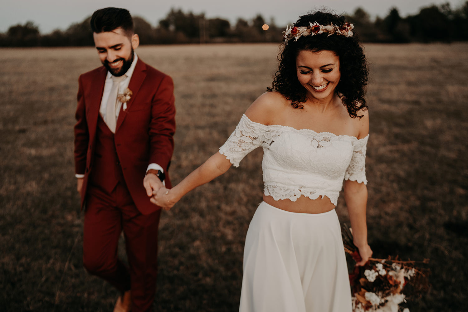 Un mariage terracotta en Bourgogne - Photos : The Quirky - Blog mariage : La mariée aux pieds nus.