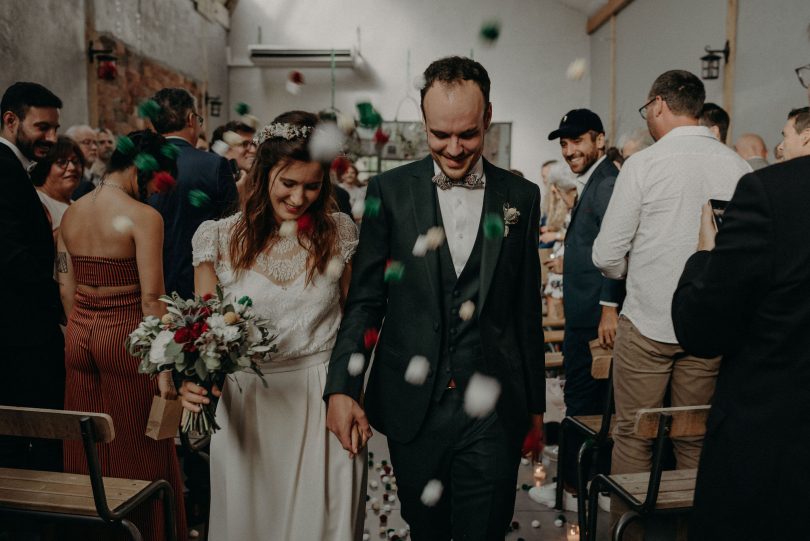 Un mariage industriel et vintage à La Factory près de Lyon - Photos : Alejandra Loaiza - Blog mariage : La mariée aux pieds nus