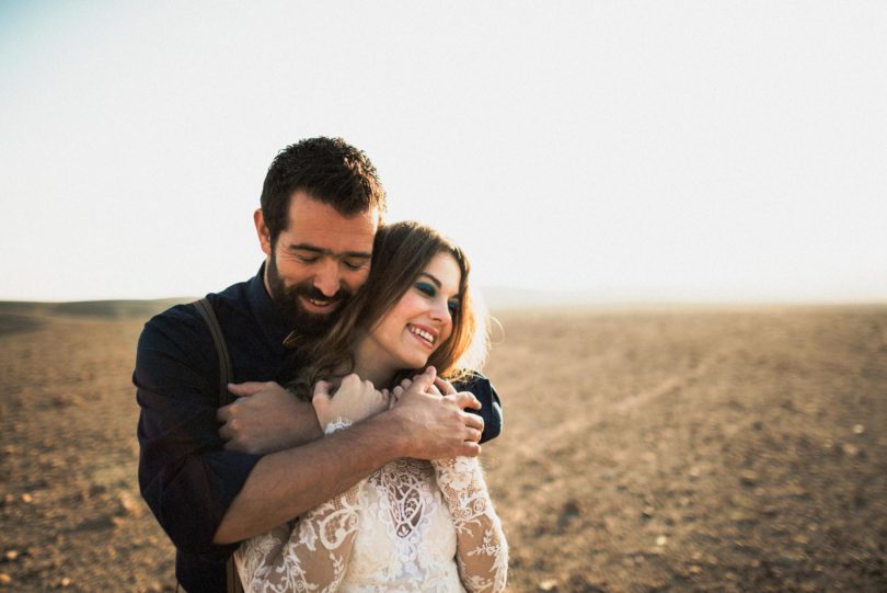 Un mariage bohème dans le désert marocain - Shooting inspiration - A découvrir sur le blog mariage La mariée aux pieds nus - Photos : Julien Navarre