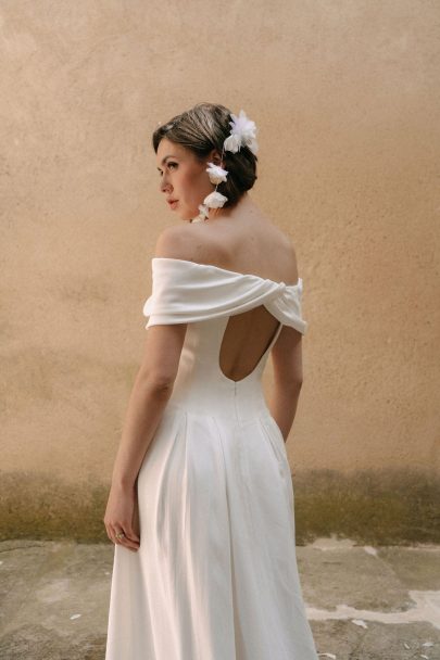 Adélie Métayer - Robes de mariée - Collection 2022 - Photographe : Jessica ruscoe - Blog mariage : La mariée aux pieds nus