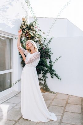 Alison Louvet - Robes de mariée - Collection 2021 - Photos : Ingrid Lepan - Blog mariage : La mariée aux pieds nus