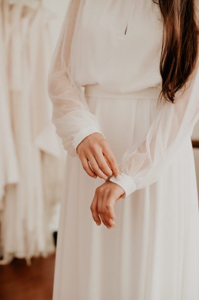 Portrait et visite de l'atelier de la créatrice Sylvie Mispouille - Photos : Céline Deligey - Blog mariage : La mariée aux pieds nus