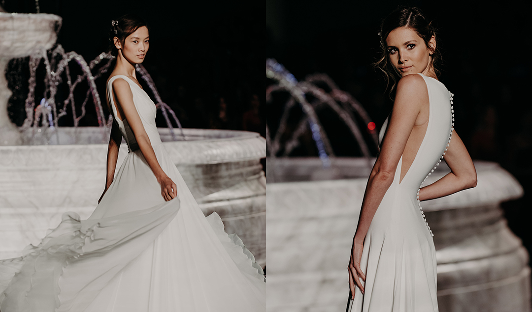 Pronovias - Collection 2018 - Barcelona Bridal Week - La mariée aux pieds nus - Photos : The Quirky