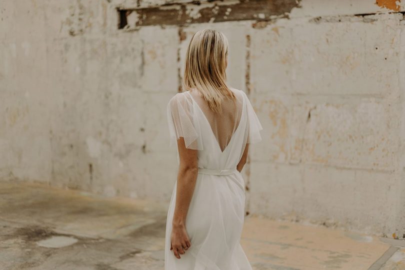 Camille Marguet - Robes de mariée - Collection mariage civil Minimal - Photos : Baptiste Hauville - Blog mariage : La mariée aux pieds nus