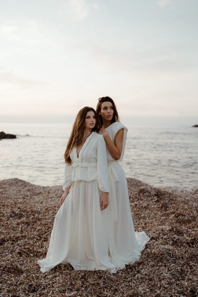 Cécile Casabianca - Robes de mariée - Collection 2021 - Photos : Aurélien Bretonnière - Blog mariage : La mariée aux pieds nus