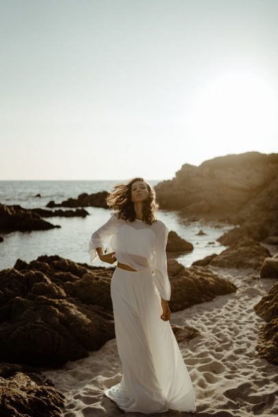 Cécile Casabianca - Robes de mariée - Collection 2021 - Photos : Aurélien Bretonnière - Blog mariage : La mariée aux pieds nus