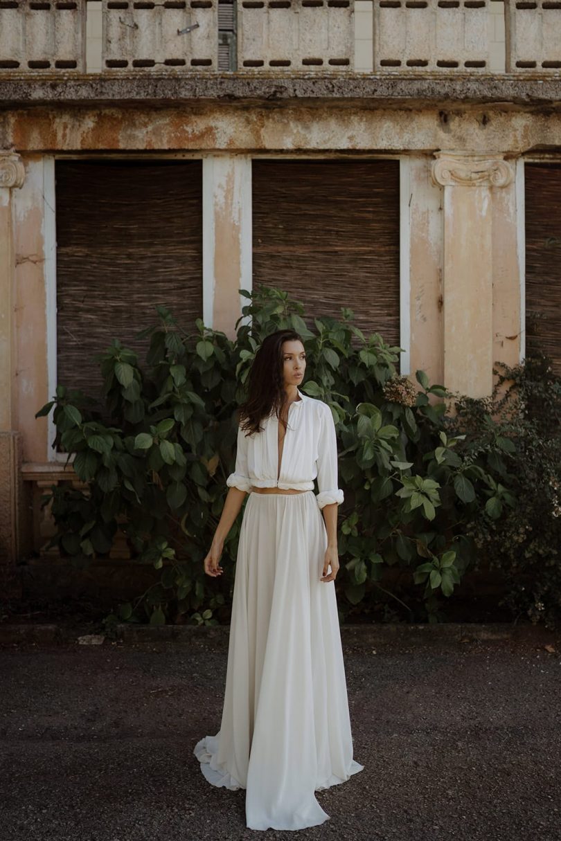 Cécile Casabianca - Robes de mariée - Collection 2020 - Photos : Aurélien Bretonnière - Blog mariage : La mariée aux pieds nus