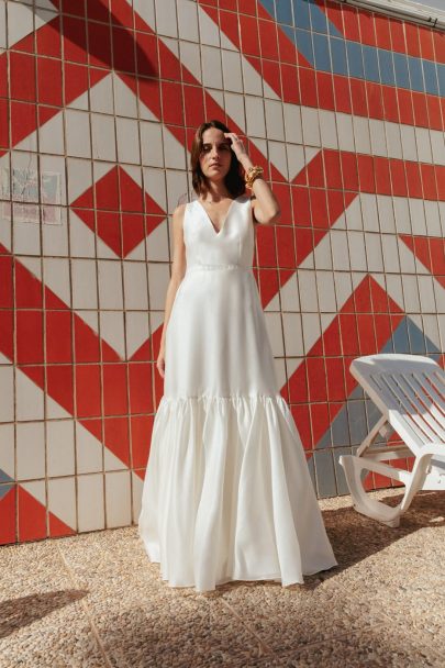 Céline de Monicault - Robes de mariée - Collection 2022 - Photos : Faustine Martin - Blog mariage : La mariée aux pieds nus