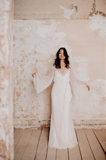 Céline Ménard - Robes de mariée - Collection 2021 - Photos : Céline Deligey - Blog mariage : La mariée aux pieds nus