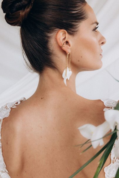 Céline Ménard - Robes de mariée - Collection 2026 - Photos : Mathilde B - Blog mariage : La mariée aux pieds nus