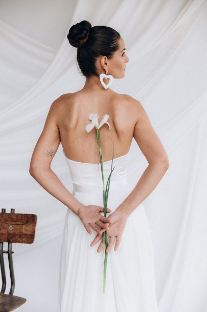 Céline Ménard - Robes de mariée - Collection 2026 - Photos : Mathilde B - Blog mariage : La mariée aux pieds nus