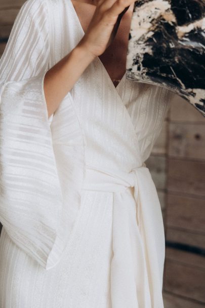 Céline Ménard - Robes de mariée - Collection 2026 - Photos : Mathilde B - Blog mariage : La mariée aux pieds nus