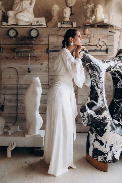 Céline Ménard - Robes de mariée - Collection 2026 - Photos : Mathilde B - Blog mariage : La mariée aux pieds nus