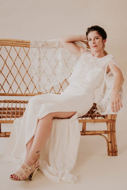 Céline Ménard - Robes de mariée - Collection 2023 - Photographe : Céline Deligey - Blog mariage : La mariée aux pieds nus