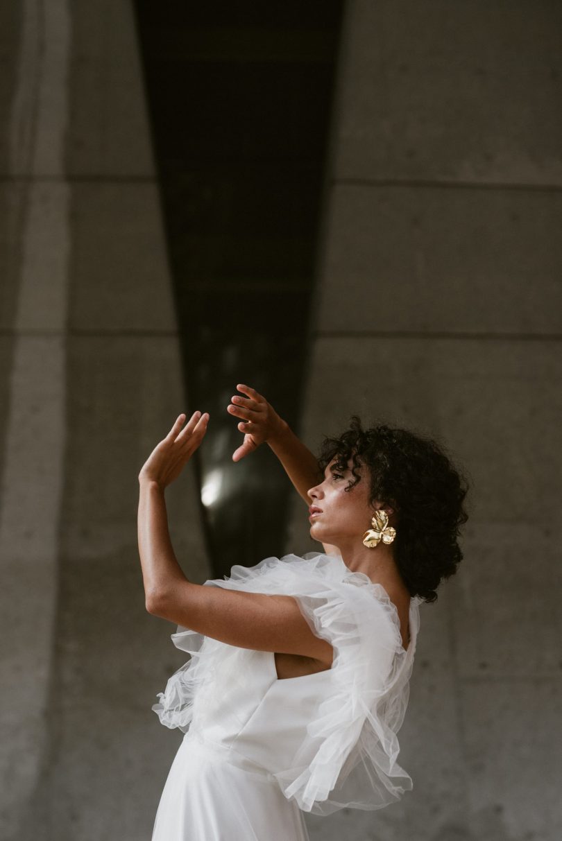 Clémentine Iacono - Robes de mariée - Collection 2021 - Photos : Chloé Lapeyssonnie - Blog mariage : La mariée aux pieds nus