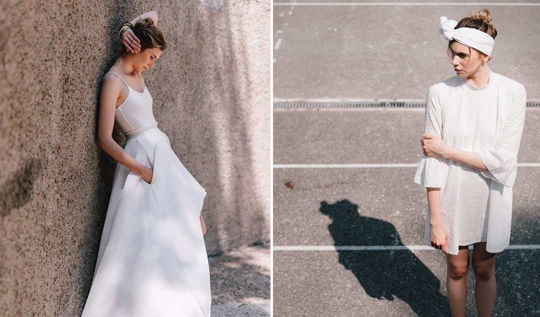 Clementine Iacono - Robe de mariée - Photos : Chloé Lapeyssonnie - Blog mariage- La mariée aux pieds nus