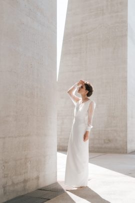 Clémentine Iacono - Robes de mariée - Collection 2020 - Photos : Chloe Lapeyssonnie - Blog mariage : La mariée aux pieds nus