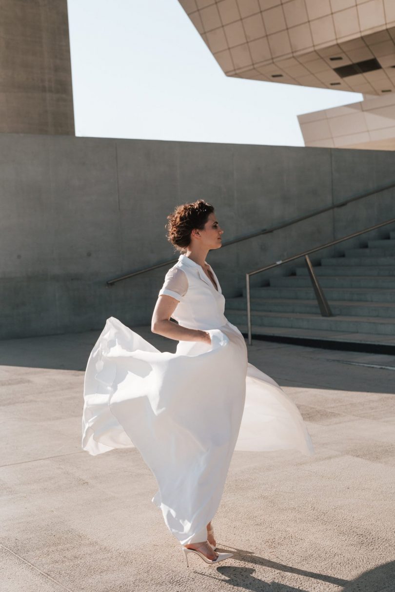 Clémentine Iacono - Robes de mariée - Collection 2020 - Photos : Chloe Lapeyssonnie - Blog mariage : La mariée aux pieds nus